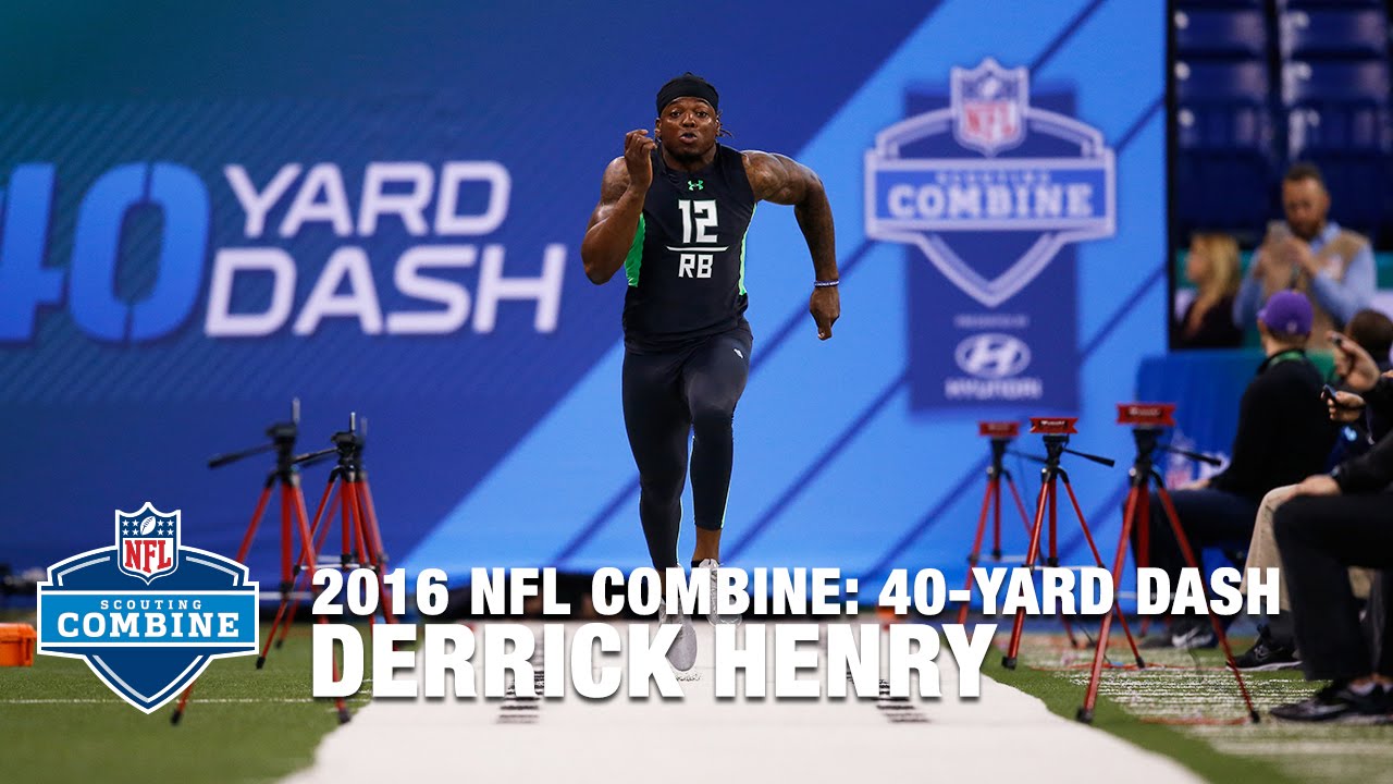 Watch Derrick Henry 40 Yard Dash! You Wont Believe How Fast This Guy Really Is.