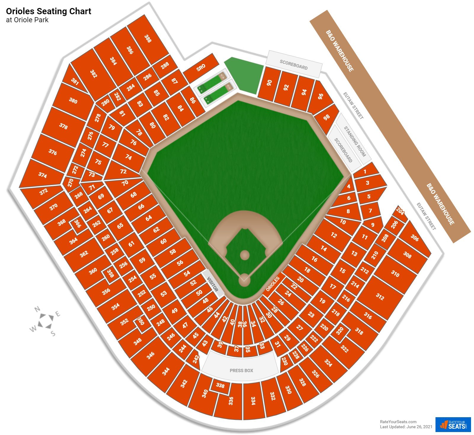 Orioles Tickets Seating Chart: Get Your Tickets and Check Out the Seating!