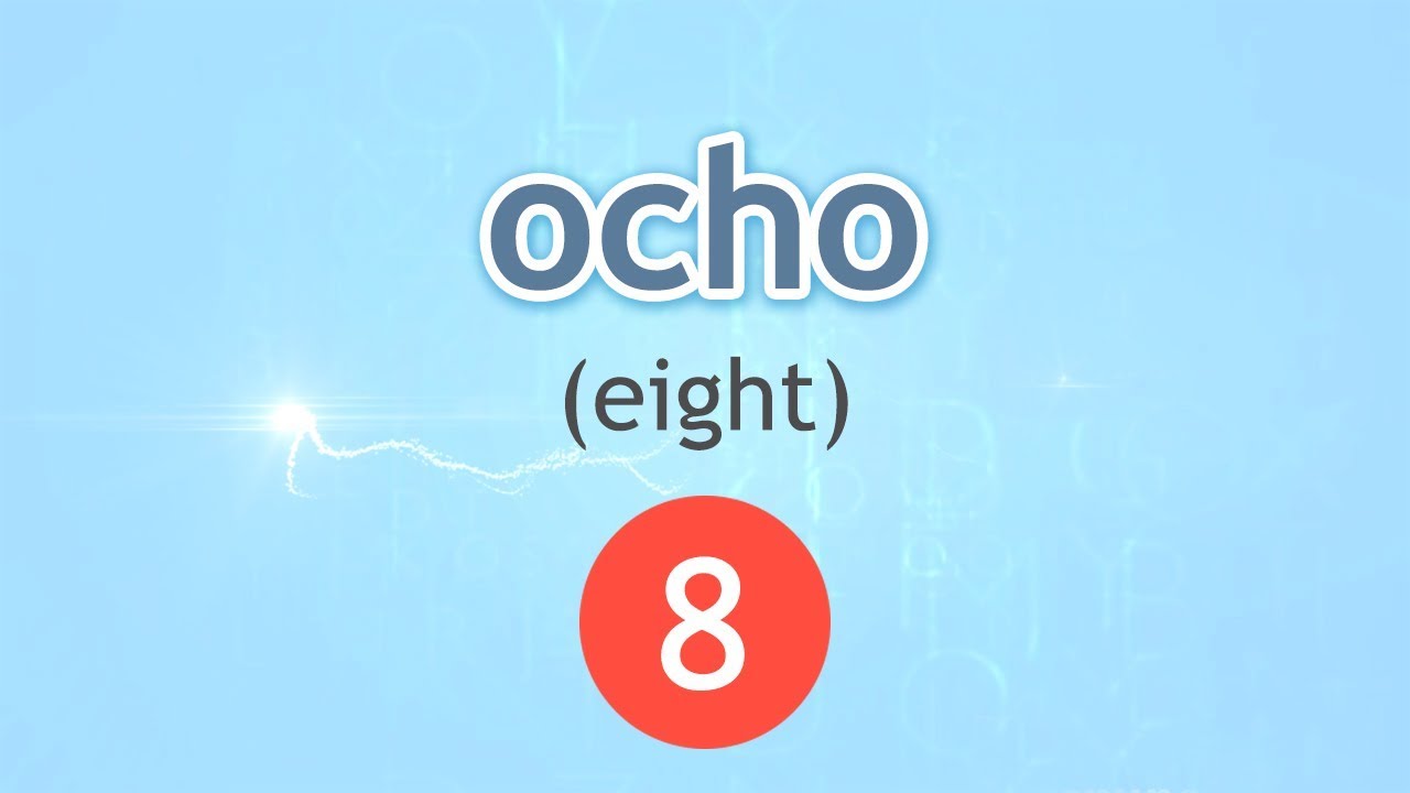 Eight en Ingles: The Easy Way to Say 8 in Spanish.