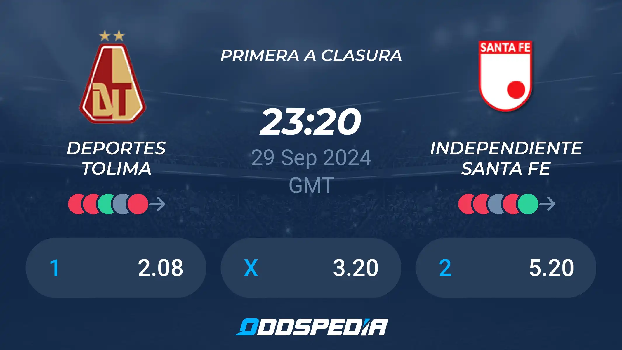 Tolima - Santa Fe: Who Will Win? Check Out Our Match Prediction and Preview
