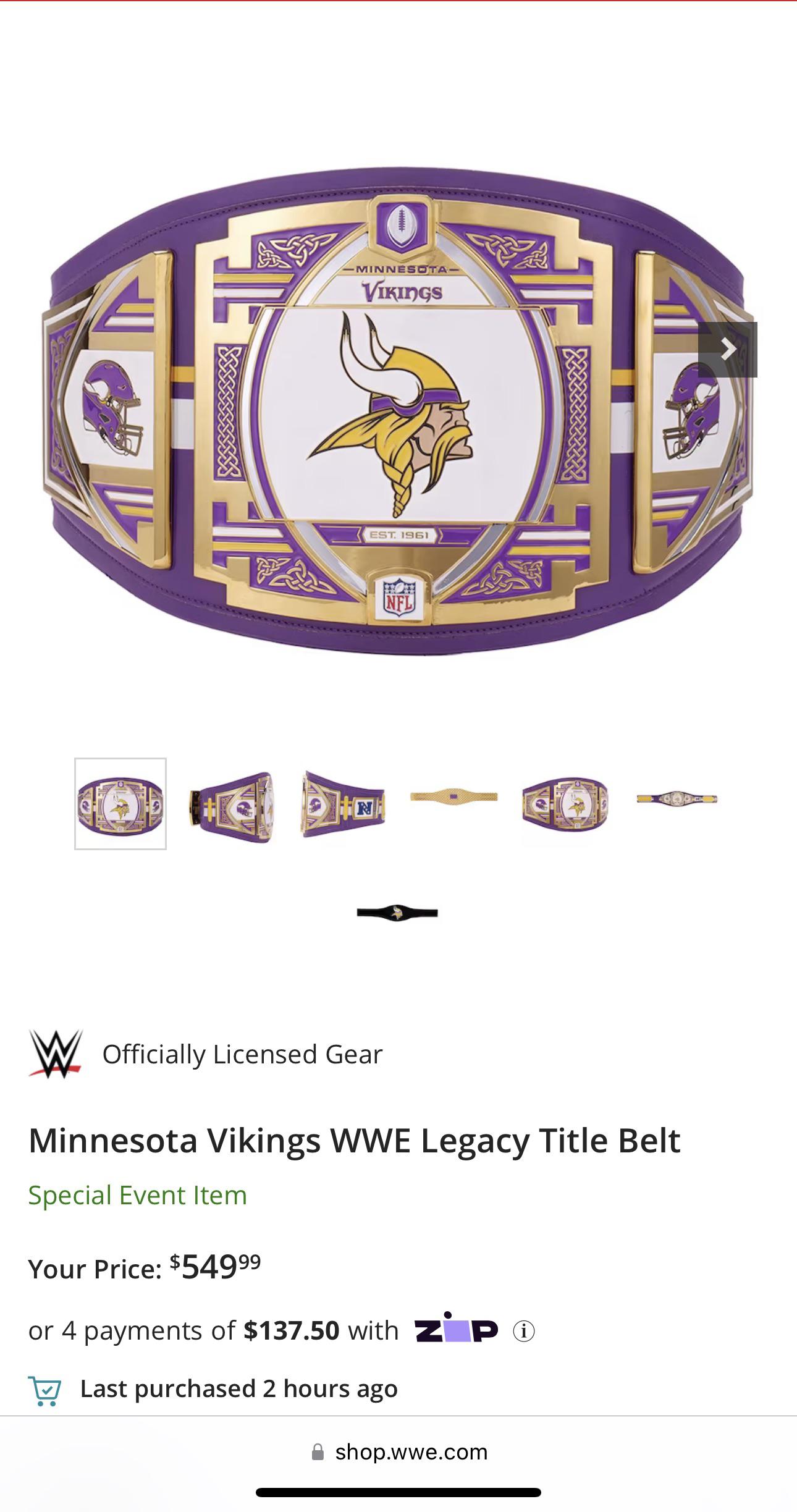 vikings wwe belt: Is it heavy and real to wear? Get the answer of the weight question!