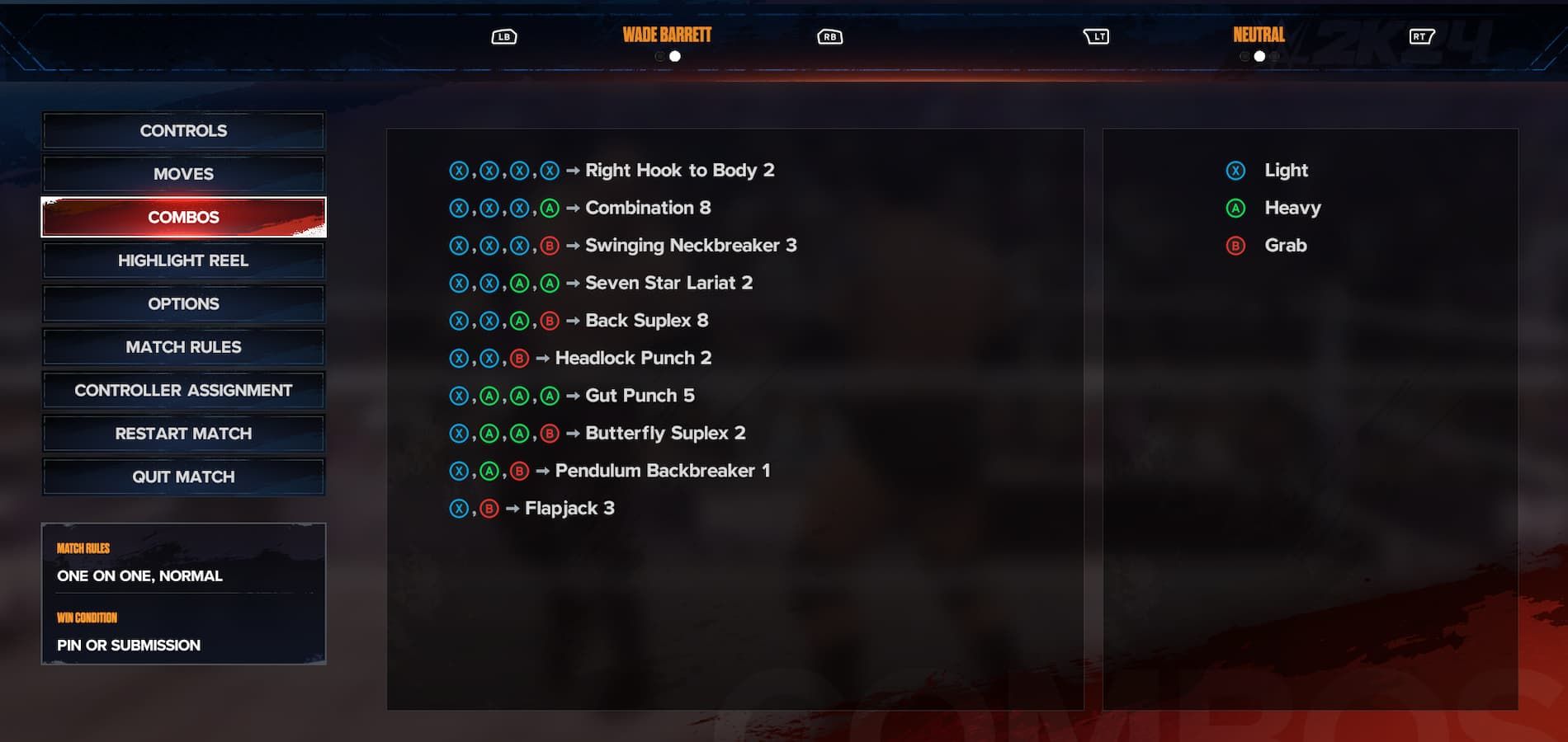 WWE 2K24 Heavy Combo Tutorial|Simple Tips!