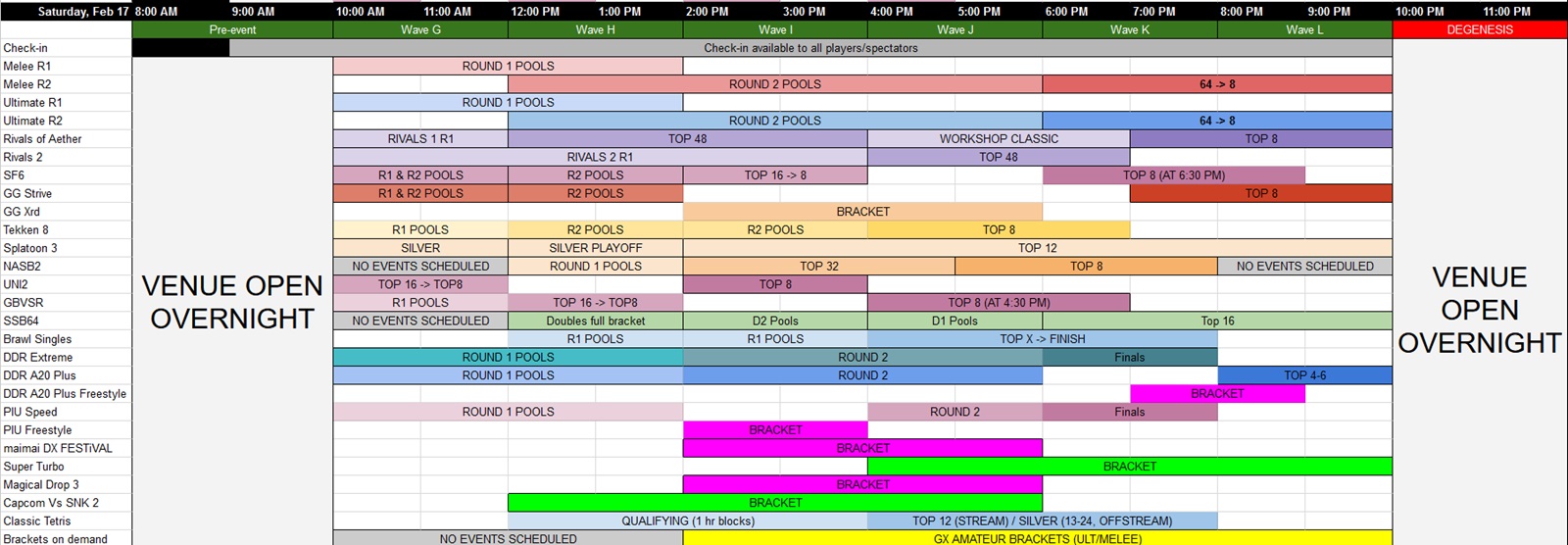 Genesis 2024 Tournament Schedule Released! (Find Out When Your Favorite Games Are Being Played Here!)