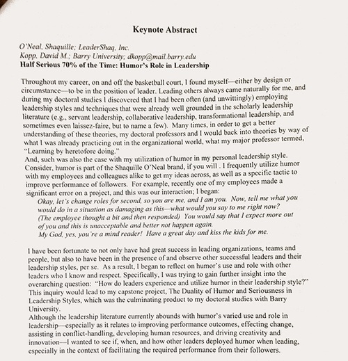 Shaq Doctorate Thesis Revealed: A Look Inside His Academic Work.