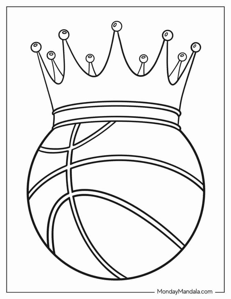 Download NBA Basketball Coloring Pages: Easy and Exciting Designs!