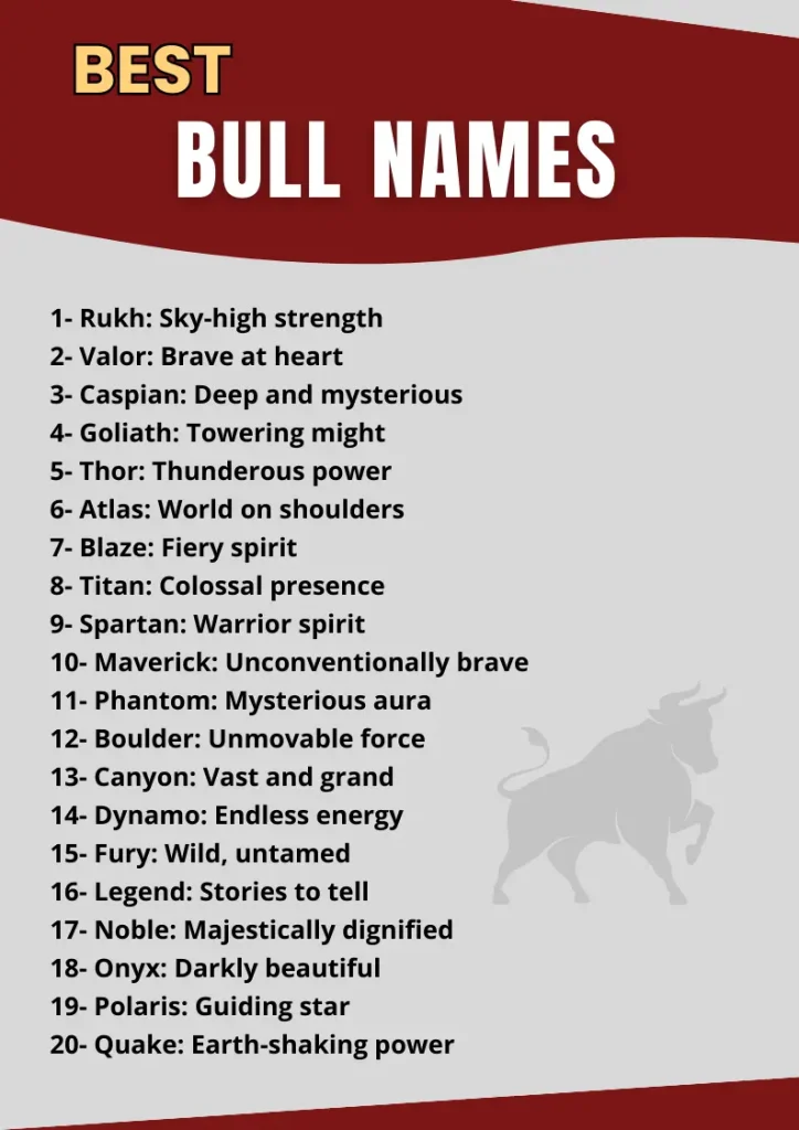 Spanish Bull Name Ideas: Find the Perfect Name for Your Fighting Bull!
