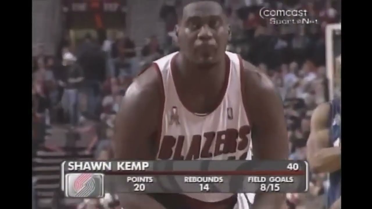 Remember Shawn Kemp Trail Blazers? Dunking Machine in Rip City.