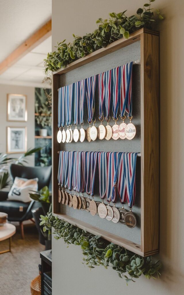 Wooden Medal Display Ideas: Creative Ways to Display Medals.