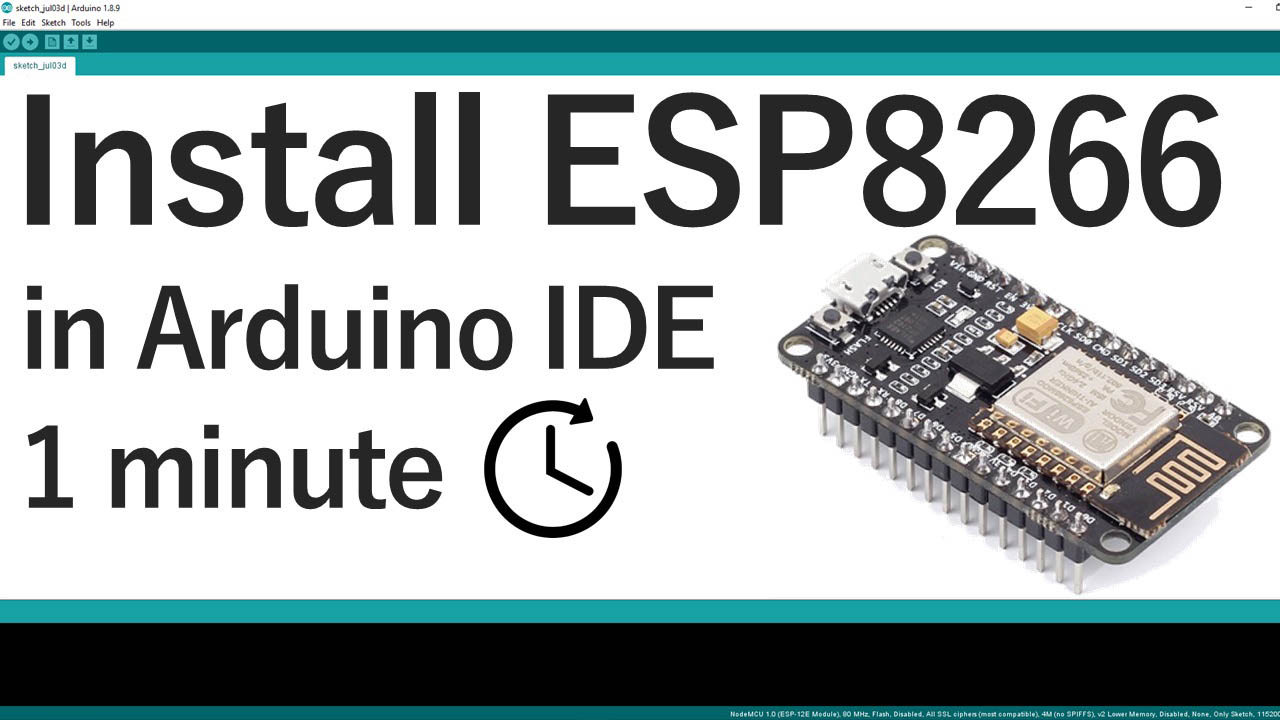 Programming your esp-12 board? Quick setup guide for Arduino IDE users!