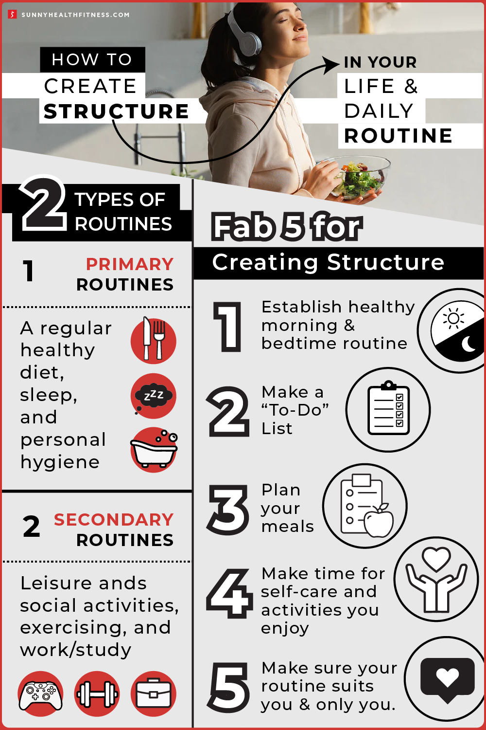Creating an image of discipline: Tips for a structured life.