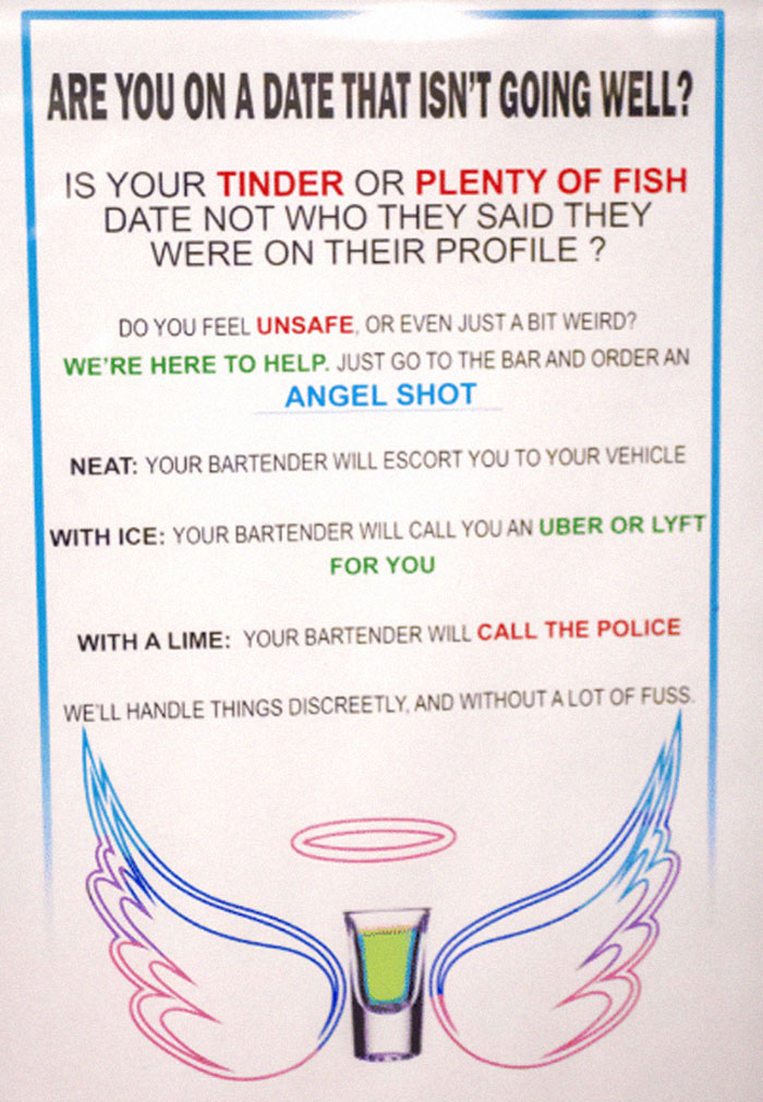 How to order an angel shot with a twist? Learn the variations to ask for help discreetly.