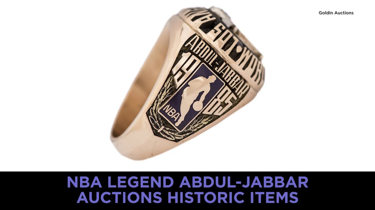 Learn more about Kareem Abdul Jabbar selling rings: Discover which specific rings were part of the sale.
