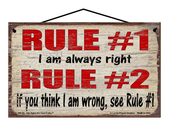 I am the rules: What does it mean to say I am the rules?