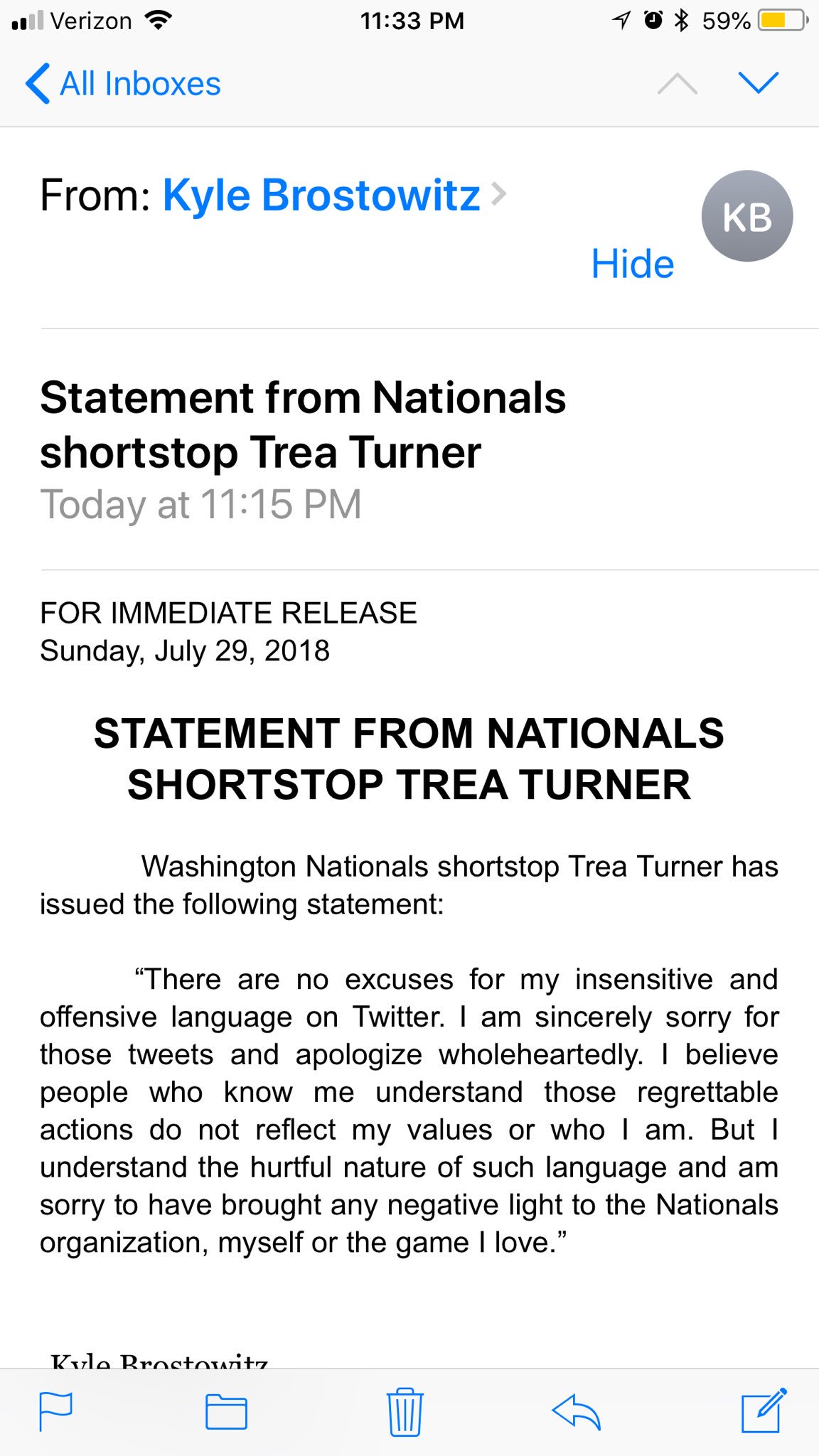 Trea Turner Tweets (So Funny!)