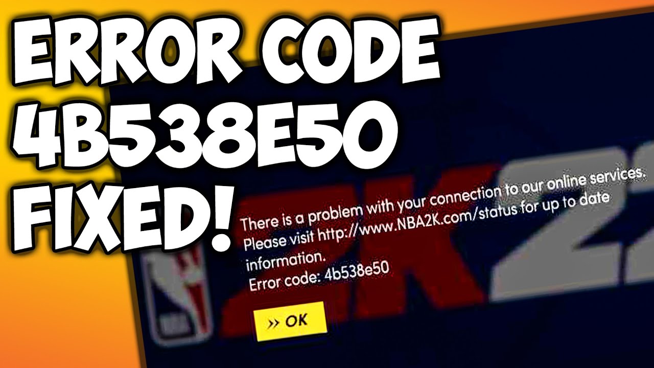 How to solve www.nba2k.com/status 4b538e50 2k22? Simple steps to get your NBA 2K22 game working again.