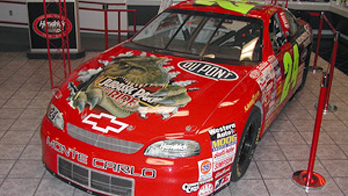 What happened after the nascar t rex won (uncover the immediate rule changes and the cars fate)?