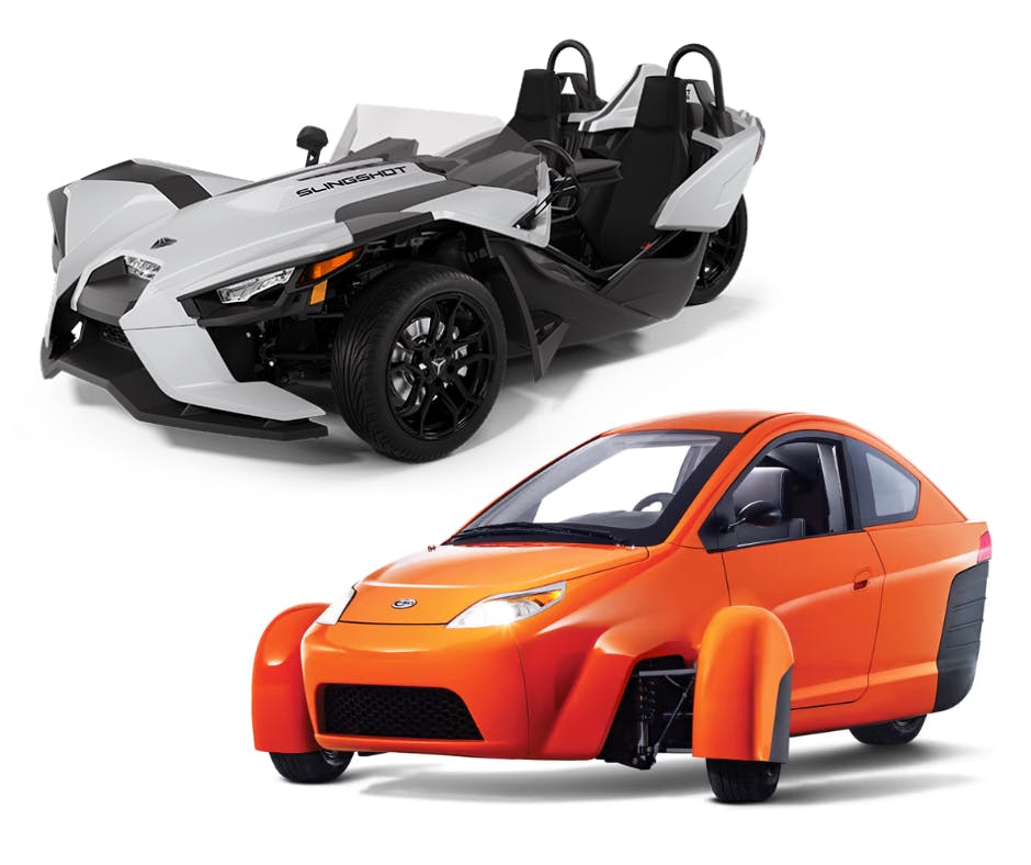 Want a 3 wheel motorcycle that looks like a car for more comfort? These offer a car-like experience.