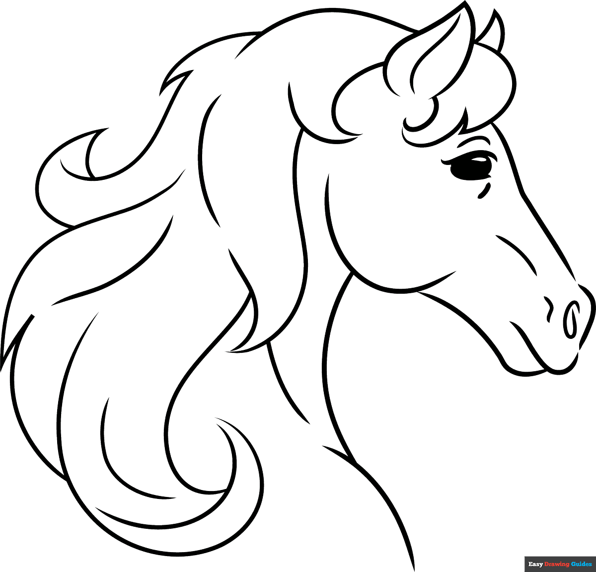 How to Draw a Horse Head Step by Step: Master the Basic Outline First