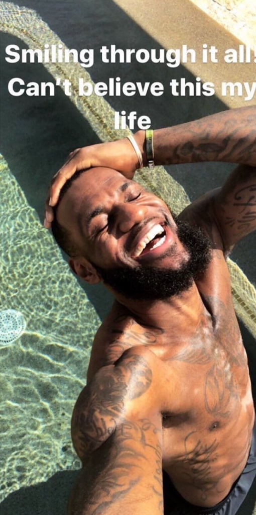 When To Share Lebron Meme Smiling Through It All Online Tips