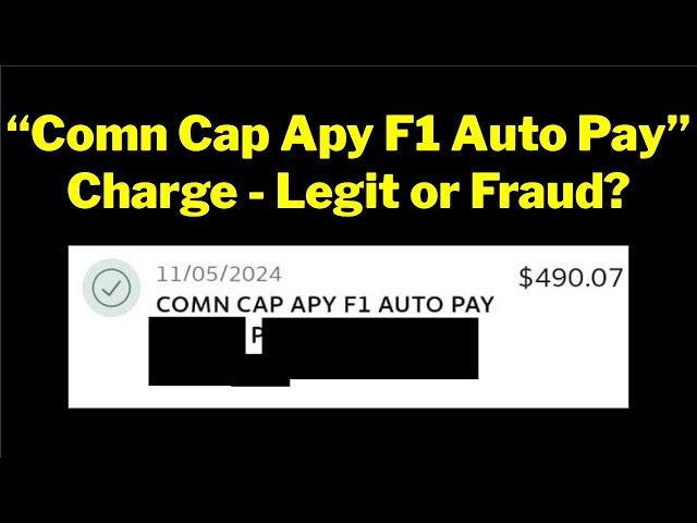 comn cap apply f1 charge