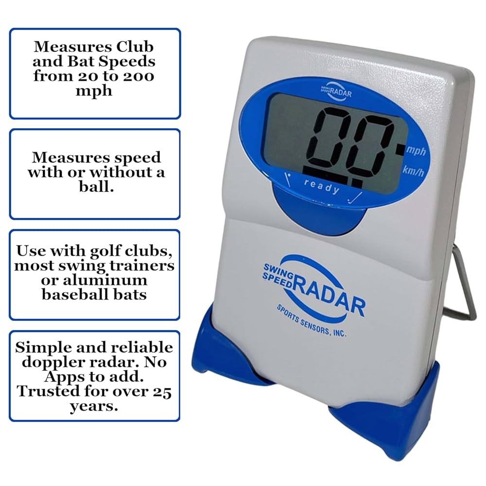 Professional club head speed radar measure your mph accurately today