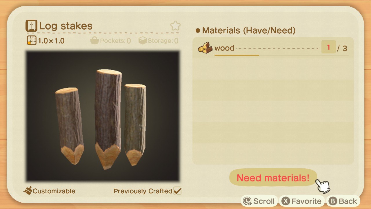 Log Stakes Animal Crossing Easy DIY Recipe and Decorating Tips Guide