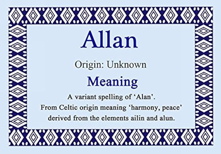 What is meaning of Allan? Learn history and origins now!