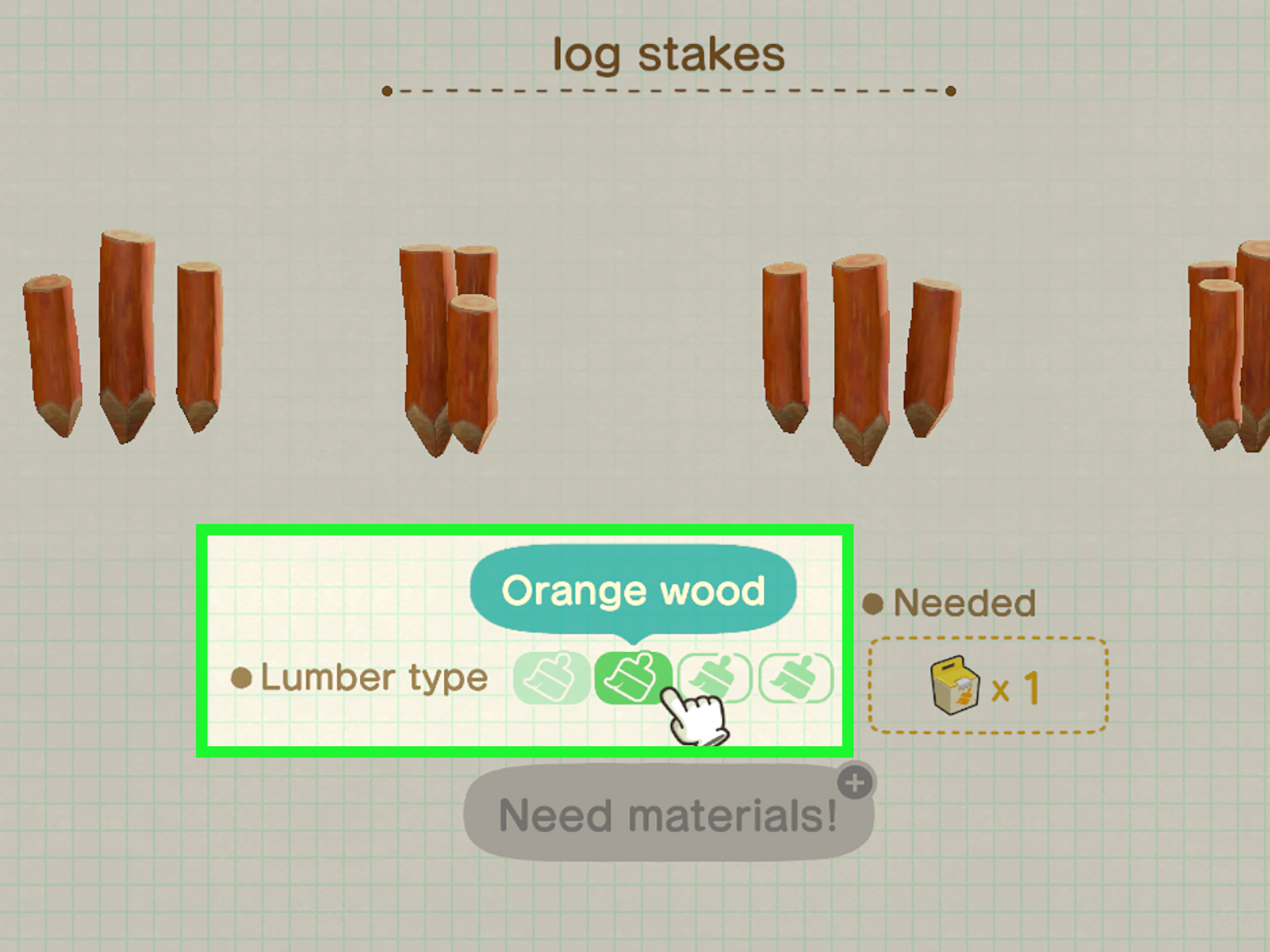 Log Stakes Animal Crossing Easy DIY Recipe and Decorating Tips Guide