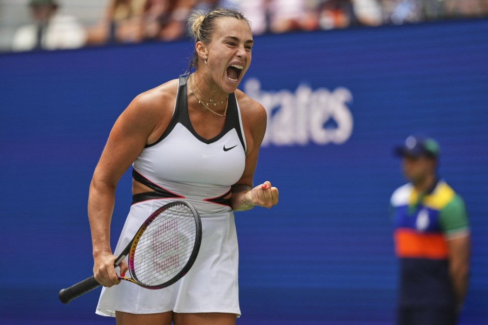 did sabalenka win her tennis match