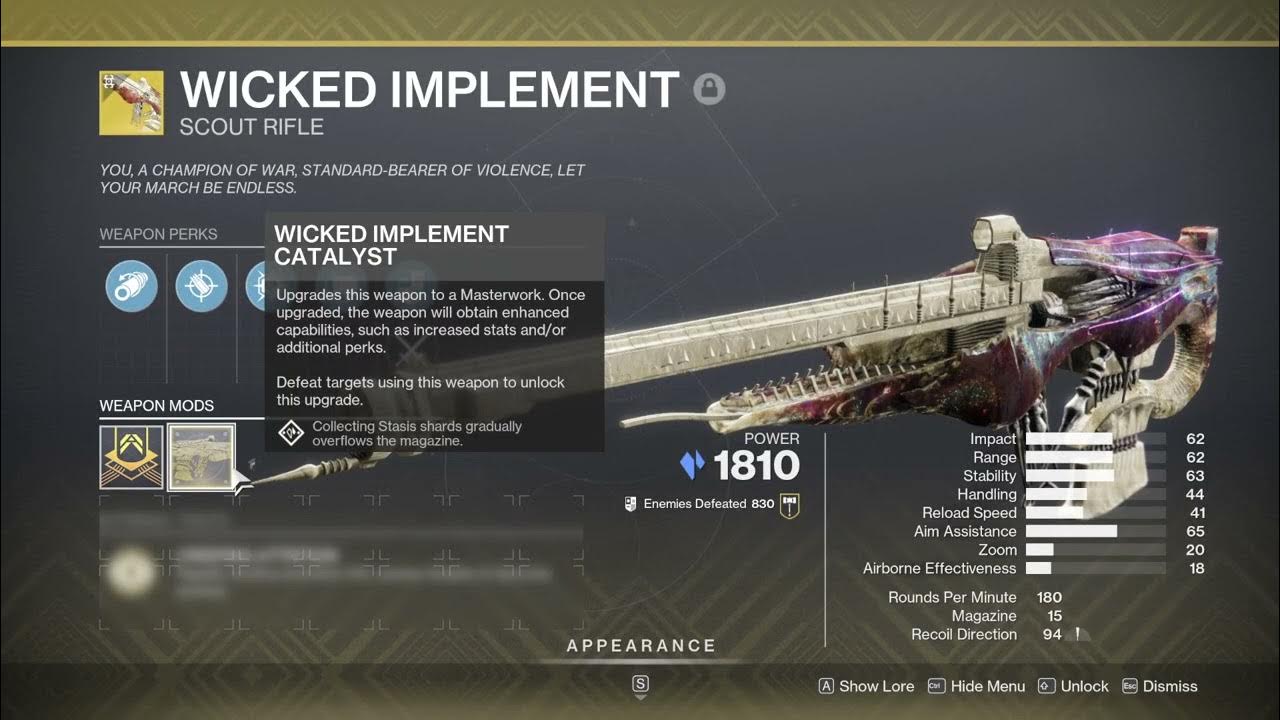 Where to find wicked implement catalyst final shape? Top options listed.