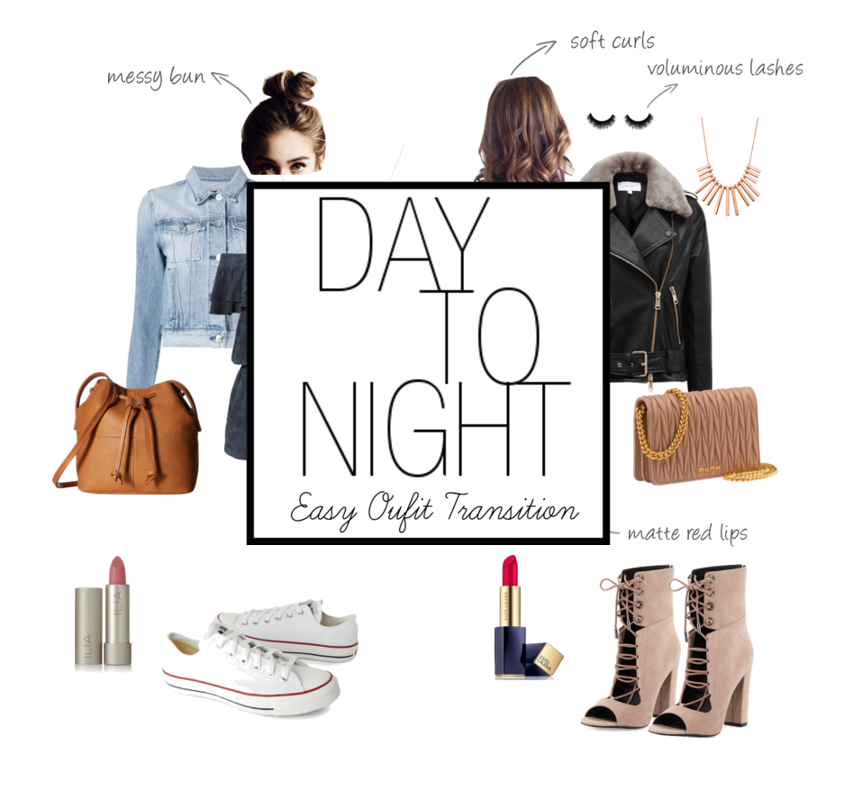 Be a bo$$ chick transform daytime look to night outfit easy