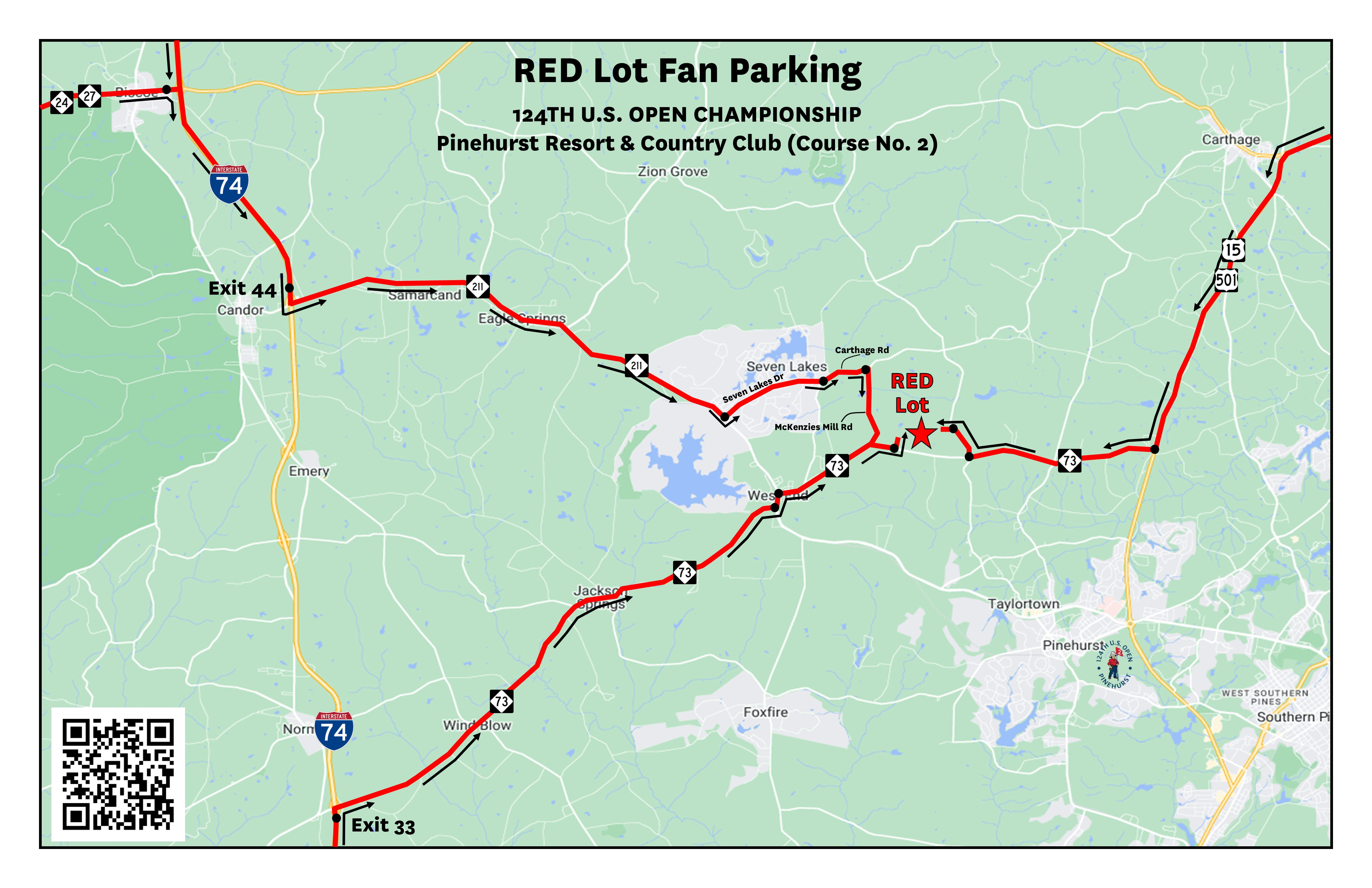 Red lot us open tips find parking spots fast fans reveal